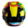 CASCO ESTILO RACING MULTICOLOR FIGURAS