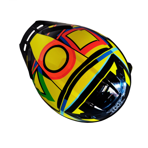 racing 28 CASCO ESTILO RACING MULTICOLOR FIGURAS