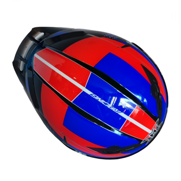 racing 38 CASCO ESTILO RACING V3 AZUL ROJO