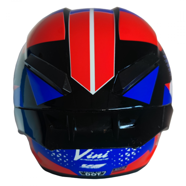 racing 39 CASCO ESTILO RACING V3 AZUL ROJO