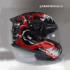 casco abatible diseño venom