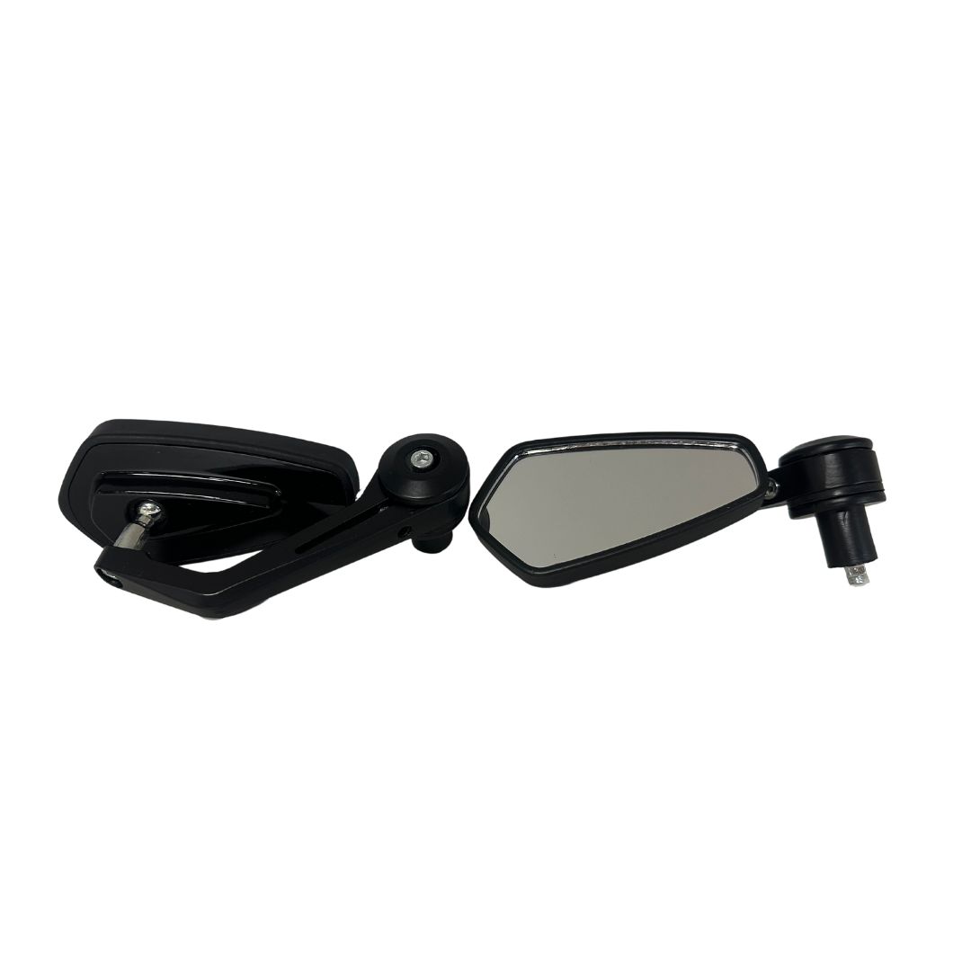 Este espejo de manillar para motos es ajustable y tiene un diseño negro y elegante. Añade un toque de estilo a su moto mientras mejoran la visibilidad.