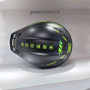 Casco estilo racing fibra MAX