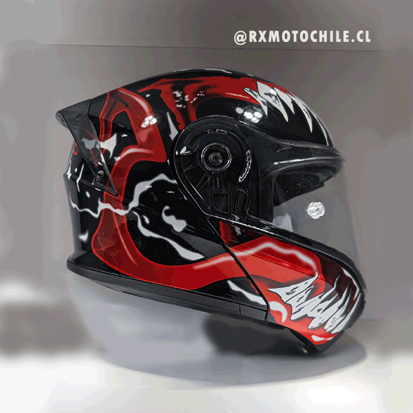 Casco motorizado abatible venom soman