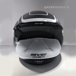 Casco Integral SYT-616A Negro/Blanco DOT