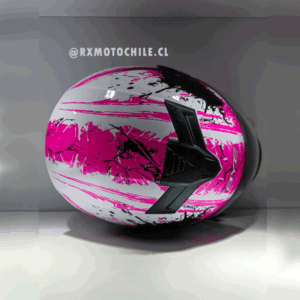 Casco Integral BYE Fucsia Splash Audaz (DOT)