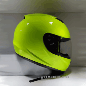 Casco Integral Básico BYE Certificado DOT - Color Neón de Alta Visibilidad