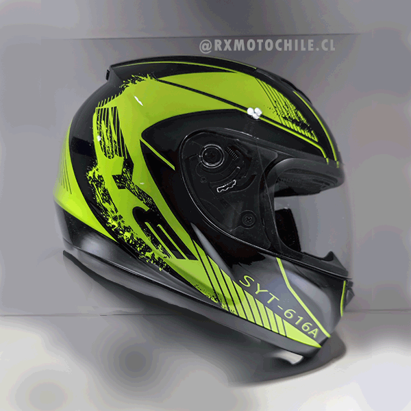 Casco Integral SYT-616A Neón (DOT)