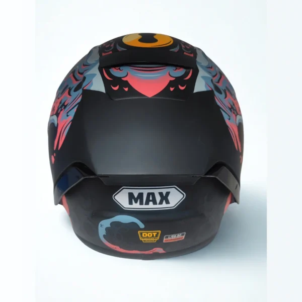 casco pulpo naranja 2 Casco Integral para Motocicleta Diseño Pulpo